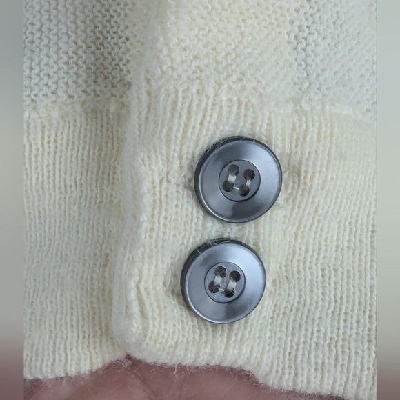 Pioneer Seed Company Vintage Cardigan Medium Excellent Condition Cream/Green - Picture 7 of 13